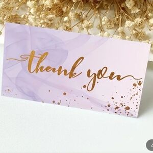Purple ombre thank you cards